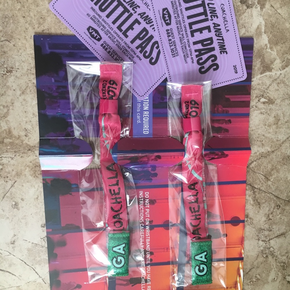 *SOLD*Wknd2 Coachella Wristbands